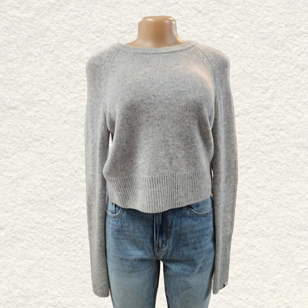 Classic Gray Crew Neck Sweater